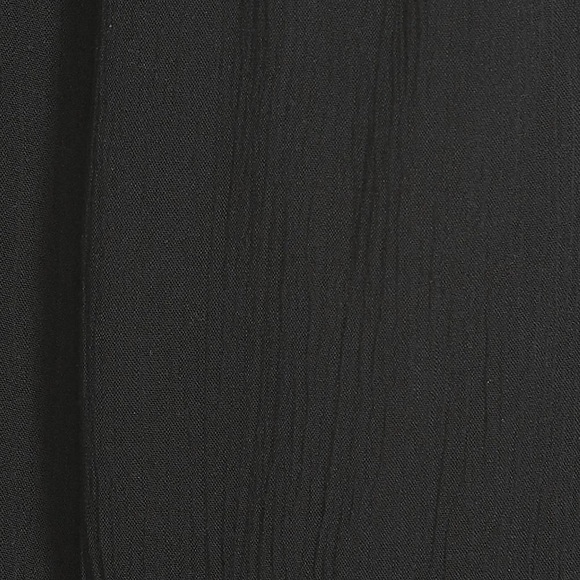 Chloe & Katie Chloe K Black Mosaic Embroidered Gauzy Textured Peplum Tank Top - Picture 14 of 16